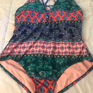 One piece bathing suit
